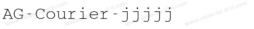 AG-Courier字体转换