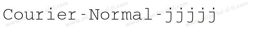 Courier-Normal字体转换