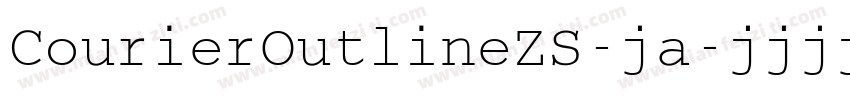 CourierOutlineZS-ja字体转换