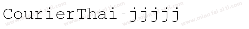 CourierThai字体转换