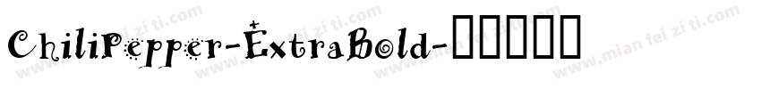 ChiliPepper-ExtraBold字体转换