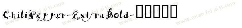 ChiliPepper-ExtraBold字体转换