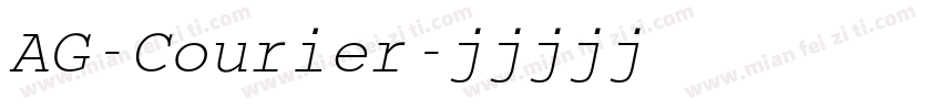 AG-Courier字体转换