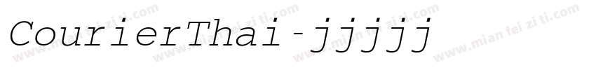 CourierThai字体转换