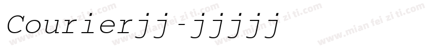Courier普通字体转换
