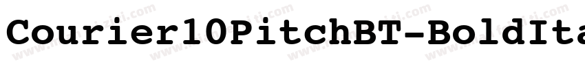 Courier10PitchBT-BoldItalic字体转换