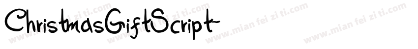 ChristmasGiftScript字体转换