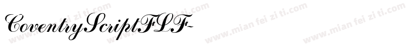 CoventryScriptFLF字体转换