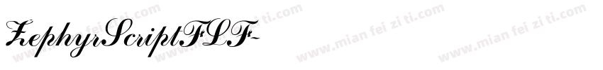 ZephyrScriptFLF字体转换