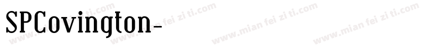 SPCovington字体转换