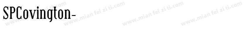 SPCovington字体转换