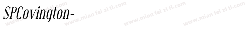 SPCovington字体转换