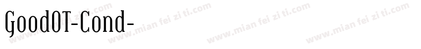 GoodOT-Cond字体转换