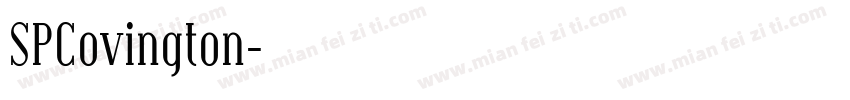 SPCovington字体转换