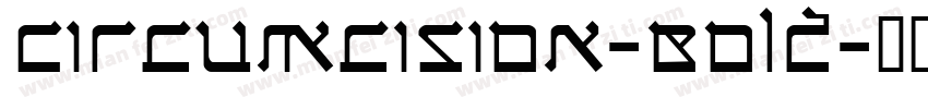 Circumcision-Bold字体转换