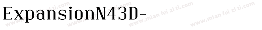 ExpansionN43D字体转换