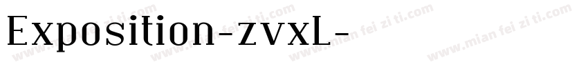 Exposition-zvxL字体转换