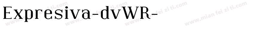 Expresiva-dvWR字体转换