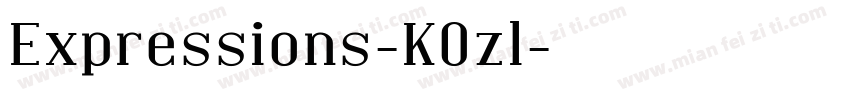 Expressions-KOzl字体转换