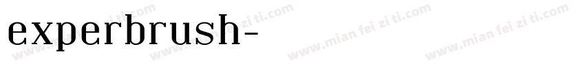experbrush字体转换