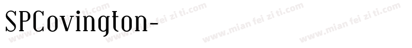 SPCovington字体转换