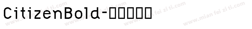 CitizenBold字体转换