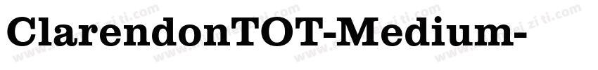 ClarendonTOT-Medium字体转换