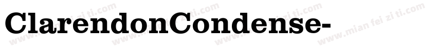 ClarendonCondense字体转换