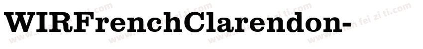 WIRFrenchClarendon字体转换