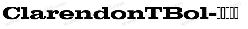 ClarendonTBol字体转换