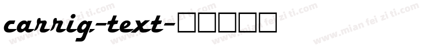 carrig-text字体转换