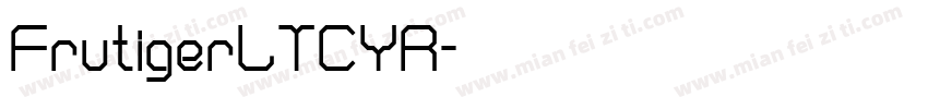 FrutigerLTCYR字体转换