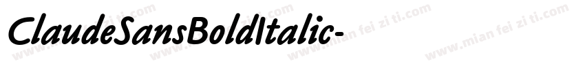 ClaudeSansBoldItalic字体转换
