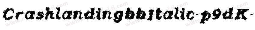 CrashlandingbbItalic-p9dK字体转换