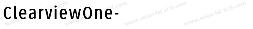 ClearviewOne字体转换