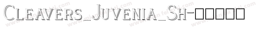 Cleavers_Juvenia_Sh字体转换