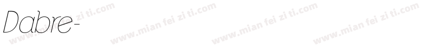 Dabre字体转换