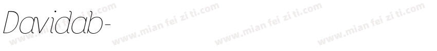 Davidab字体转换