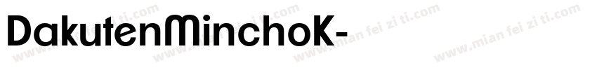 DakutenMinchoK字体转换