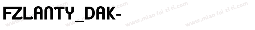 FZLANTY_DAK字体转换
