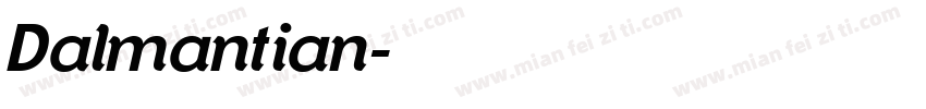 Dalmantian字体转换