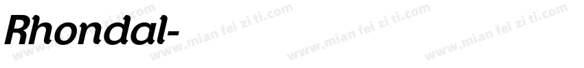Rhondal字体转换