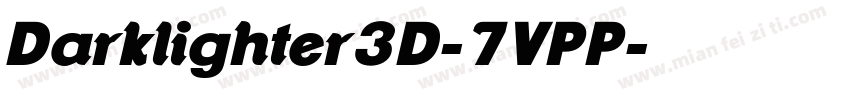 Darklighter3D-7VPP字体转换