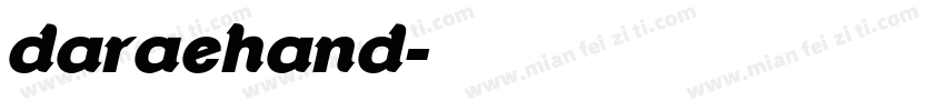 daraehand字体转换