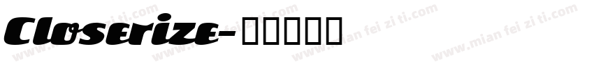 Closerize字体转换