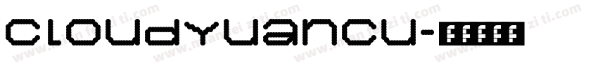 cloudyuancu字体转换