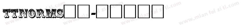 ttnorms字体字体转换