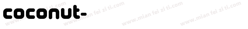 Coconut字体转换