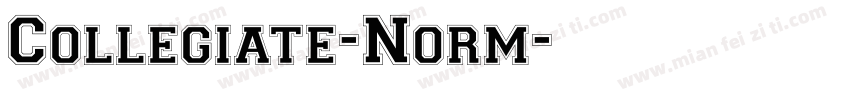 Collegiate-Norm字体转换