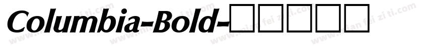Columbia-Bold字体转换
